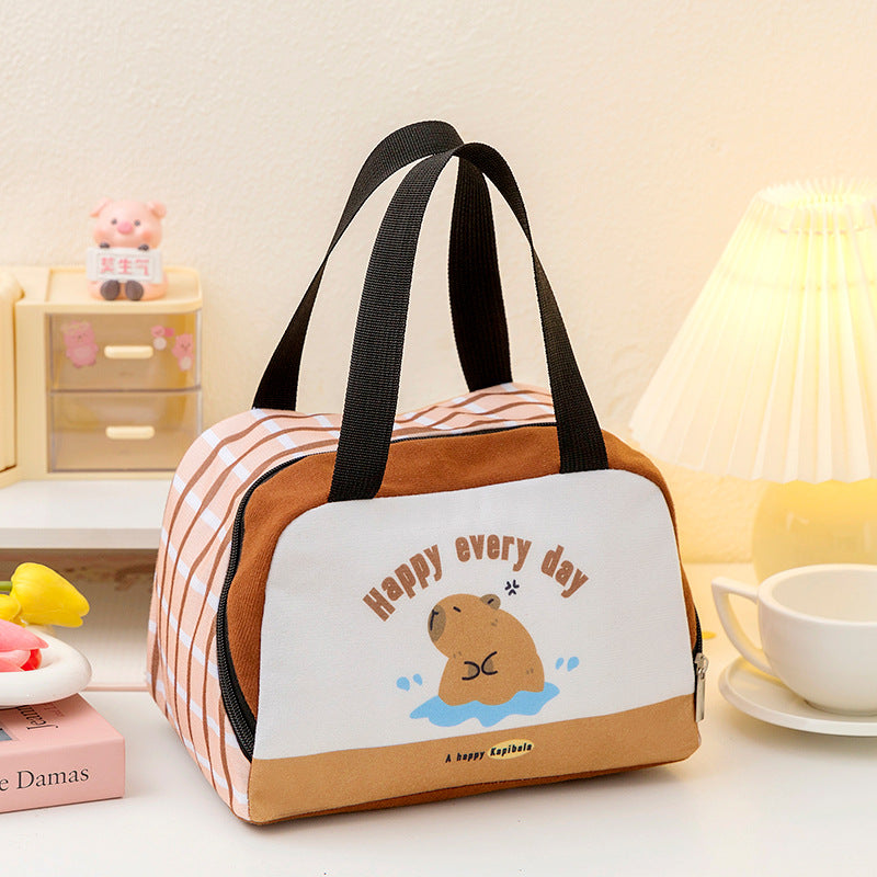 New Cute Heat Preservation Lunch Box Bag Student Office Worker Lunch Box Bag Thick Aluminum Foil Handbag