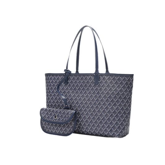 Large Capacity Dog Teeth Bag Women's One Shoulder Combination Bags Shopping Bag Printed Portable Tote Bag