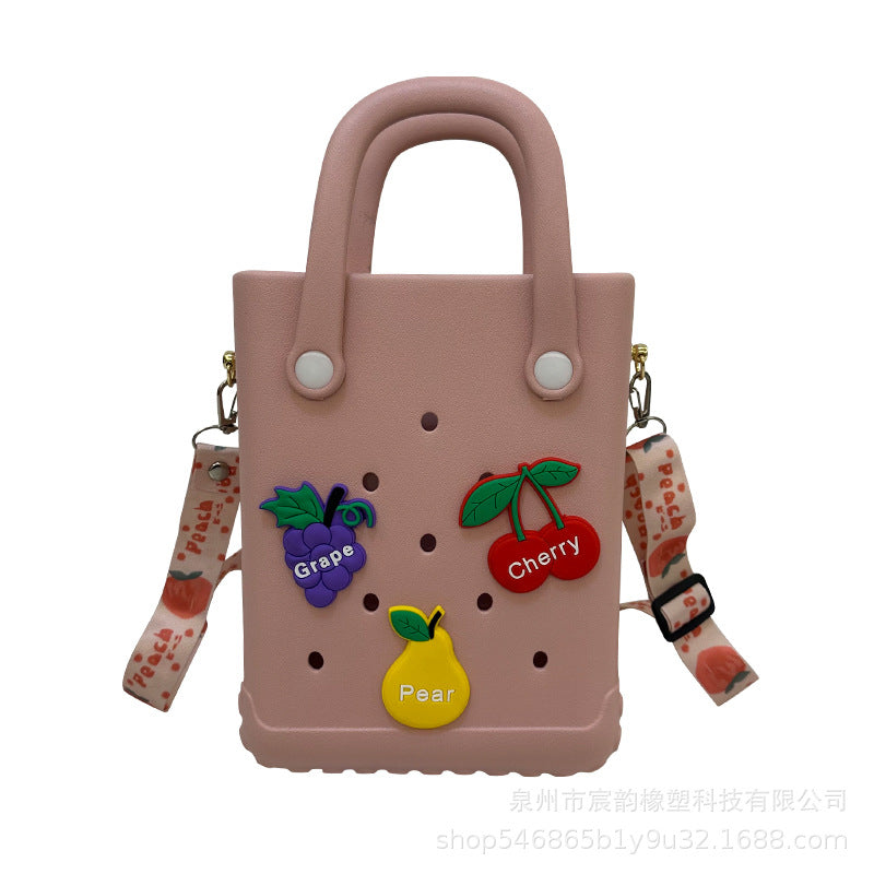Eva Shoulder Strap New Jelly Bag Hole Basket Cute Mini Beach Storage Bag