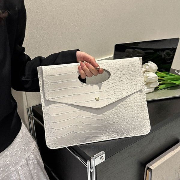Clutch Simple Retro Fashion Korean Style New Casual Large Capacity Trendy Tote Bag