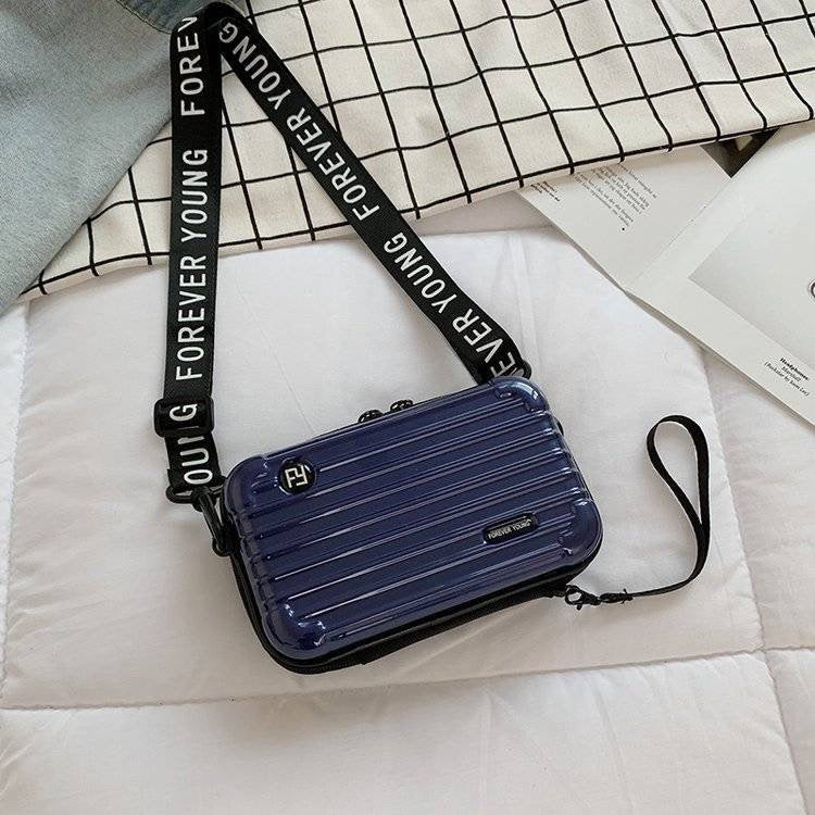 Stylish PC Hard Shell Cosmetic Bag with Adjustable Strap, Waterproof and Lightweight Travel Organizer for Everyday Use