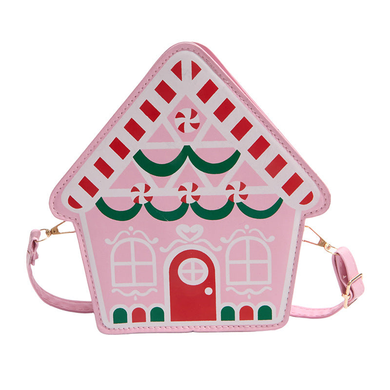 Women's Messenger Bag Creative New Personalized Pancake House Small House Trendy Grace Large Capacity Chain Portable Shoulder Bag