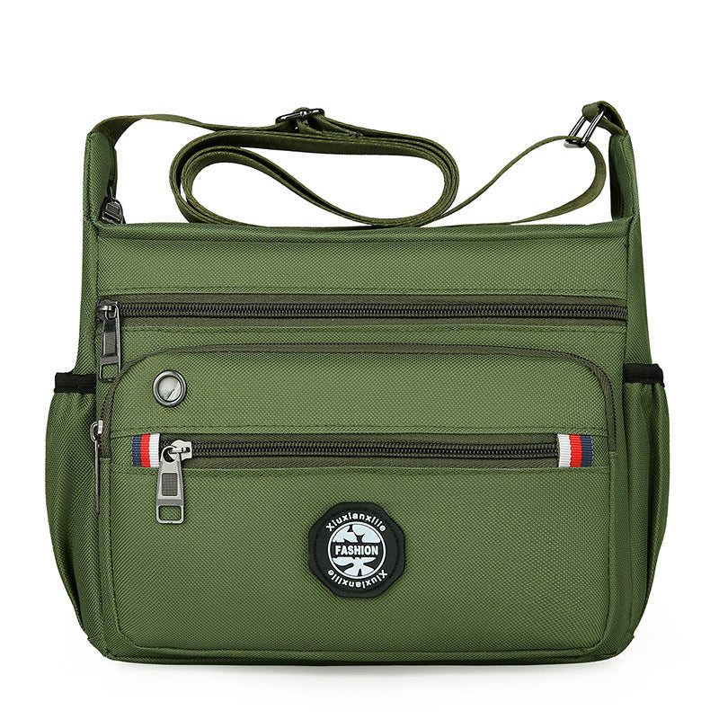 New Fashion Multi Compartment Cross Body Bag Business Leisure Dual-Use Large Capacity Nylon Shoulder Bag Commuter Travel Essential