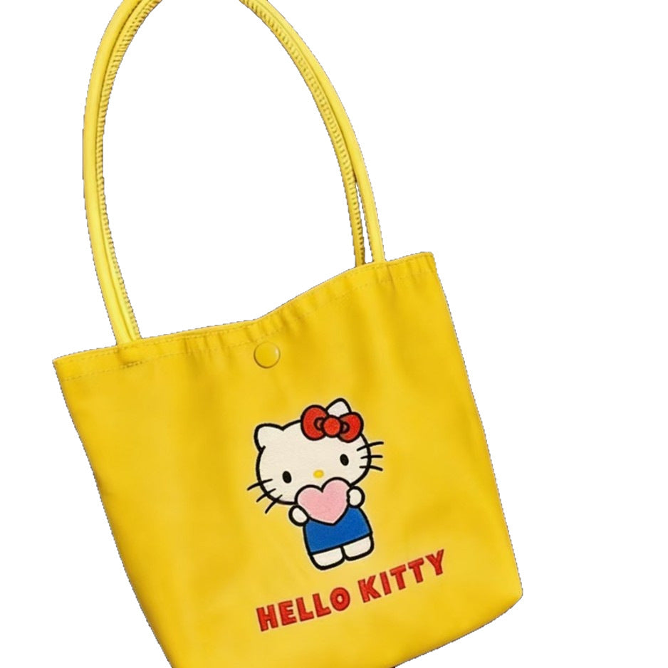 Cute Hello Kitty Tote Bag with Print Design, Perfect for Daily Use and Shopping