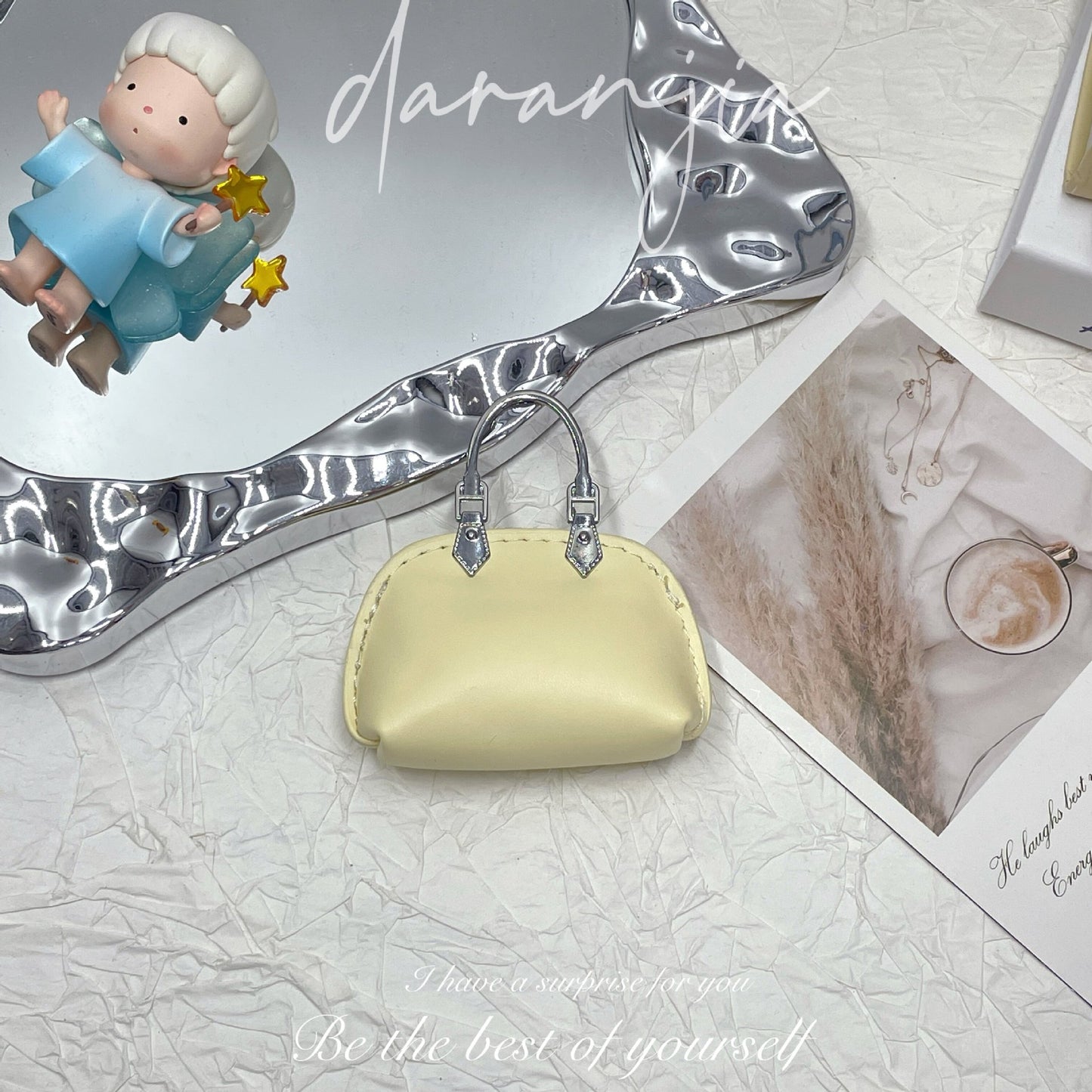 New Mini Small Bag Exquisite Handbag Pendant High-Grade Chain Little Shell Bag Keychain Exquisite Small Bag Ornaments