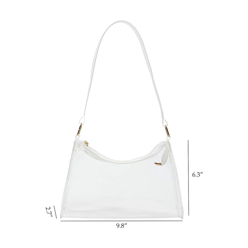 PVC Transparent Women's Underarm Bag Tote Bag