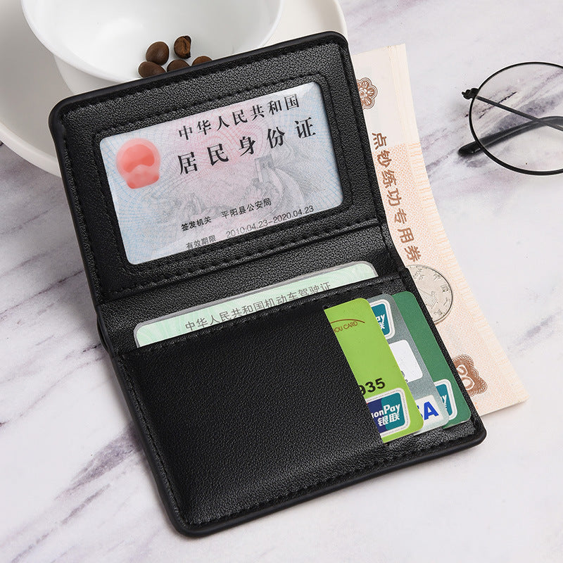 Wallet Men's Vertical Coin Purse Trendy Large Capacity Card Holder Ultra-Thin Document Package Student Carry-on Credit Card
