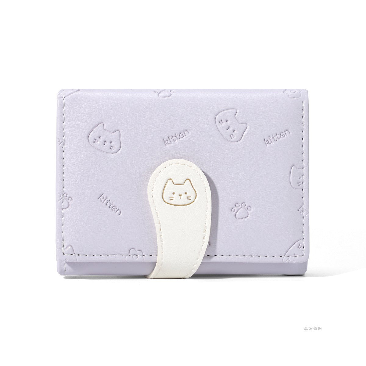 New Simple Cute Refreshing Flower Student Wallet Korean Style Fashion Short Pu Wallets for Women