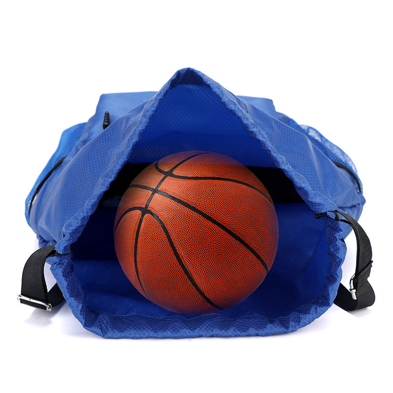 Women's Backpack Drawstring Bag Drawstring Sports Travel Backpack with Mesh Side Pocket and Front Zipper Pocket Suitable for Fitness Training Daily Use
