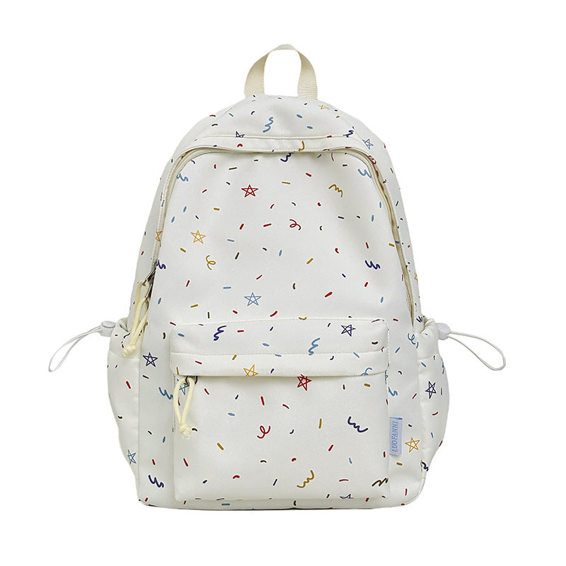 Cute Cartoon Print Backpack for Students with Large Capacity and Laptop Compartment, Perfect for School and Daily Use