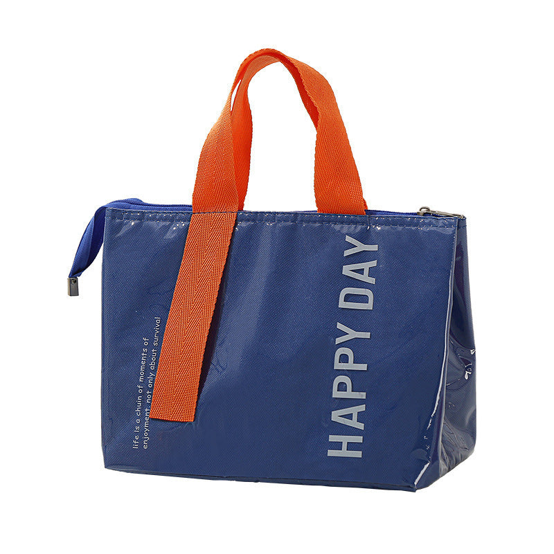 Insulated Bag Lunch Box Handbag Lunch Box Bag Thickened Waterproof Aluminum Foil Lunch Box Bag for Students to Bring Meals at Work