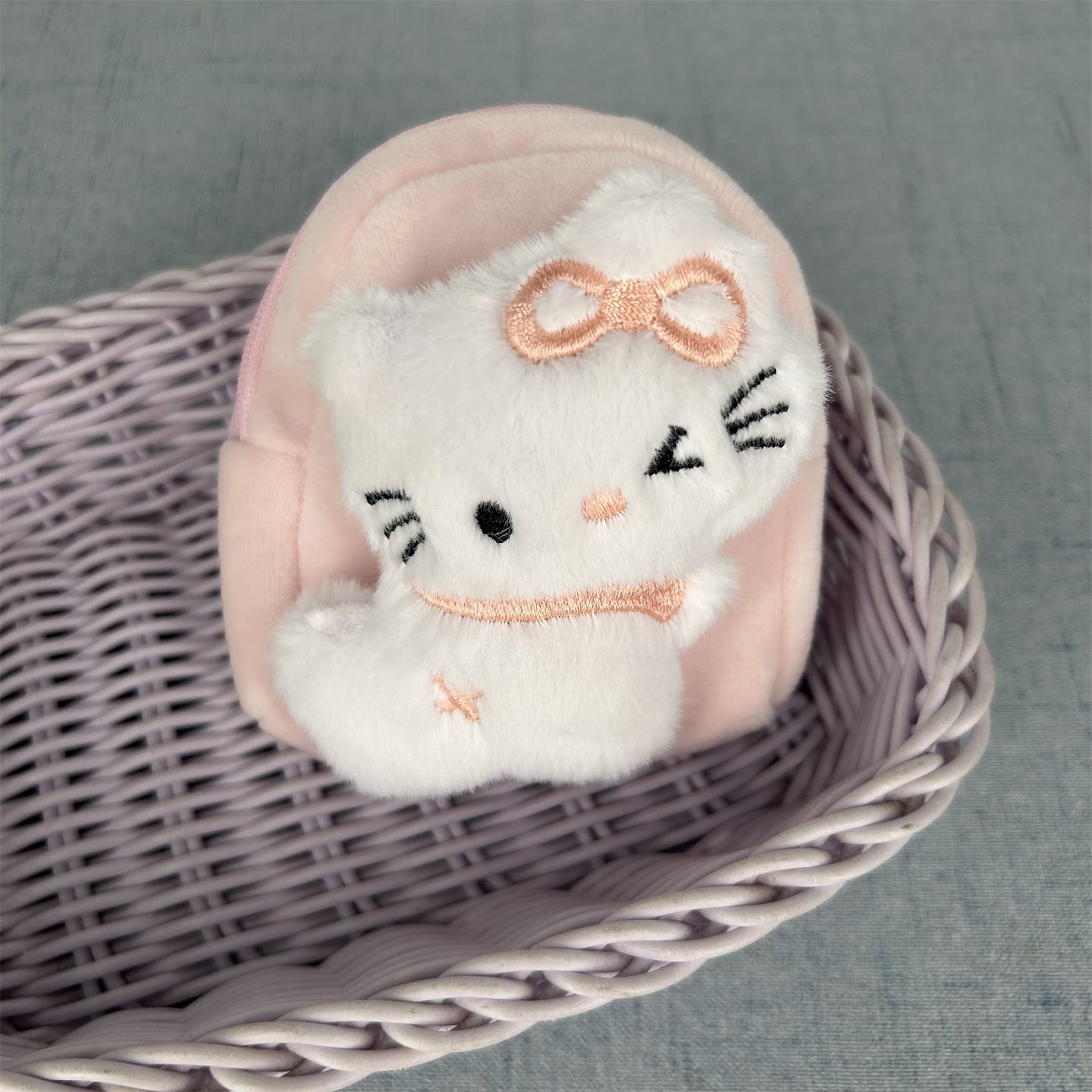 Women's Wallet Super Cute Plush Animal Coin Purse Cartoon Doll Daily Matching Hanging Wallet