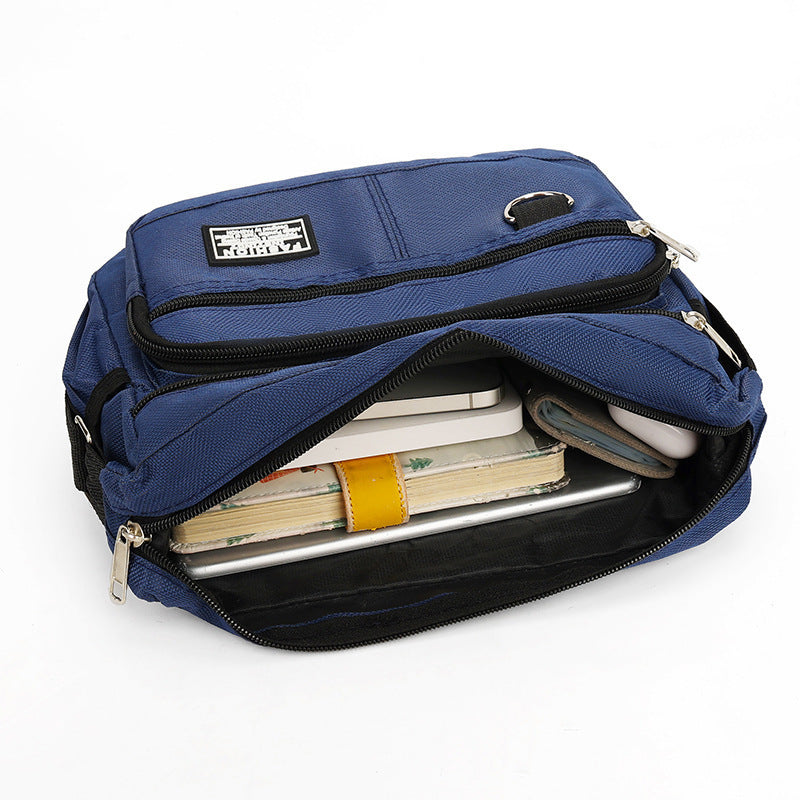 Messenger Bag Men's Casual Waterproof and Hard-Wearing Business Portable Backpack