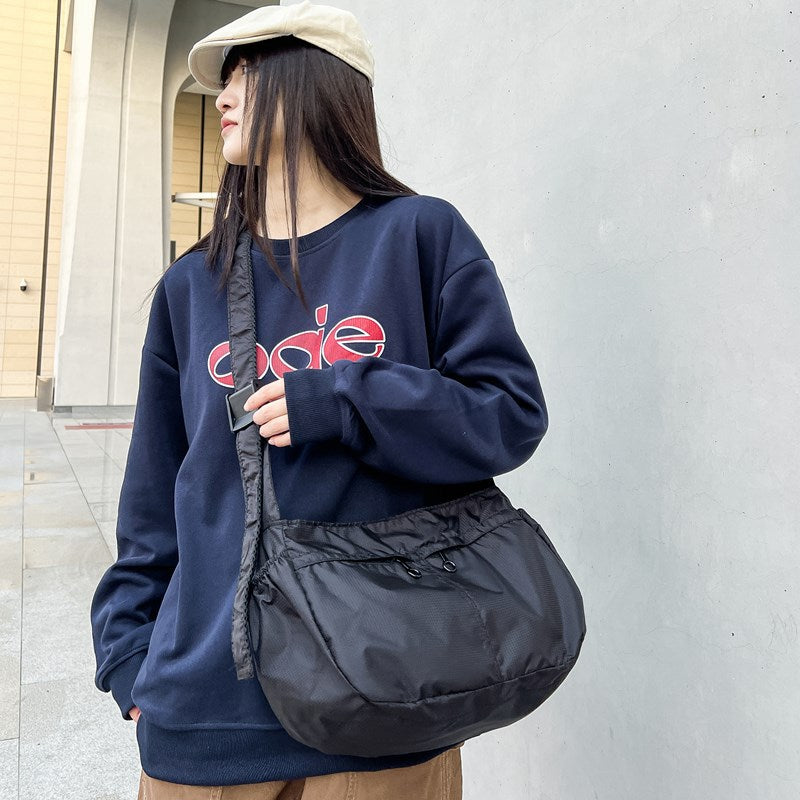 Stylish Lightweight Nylon Shoulder Bag with Large Capacity and Waterproof Design for Everyday Use