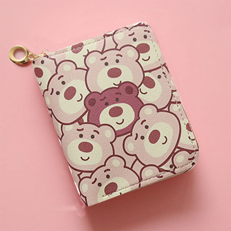 Hello Kitty Wallet Zipper Coin Small Wallet for Middle School Students Hello Kitty Card Holder