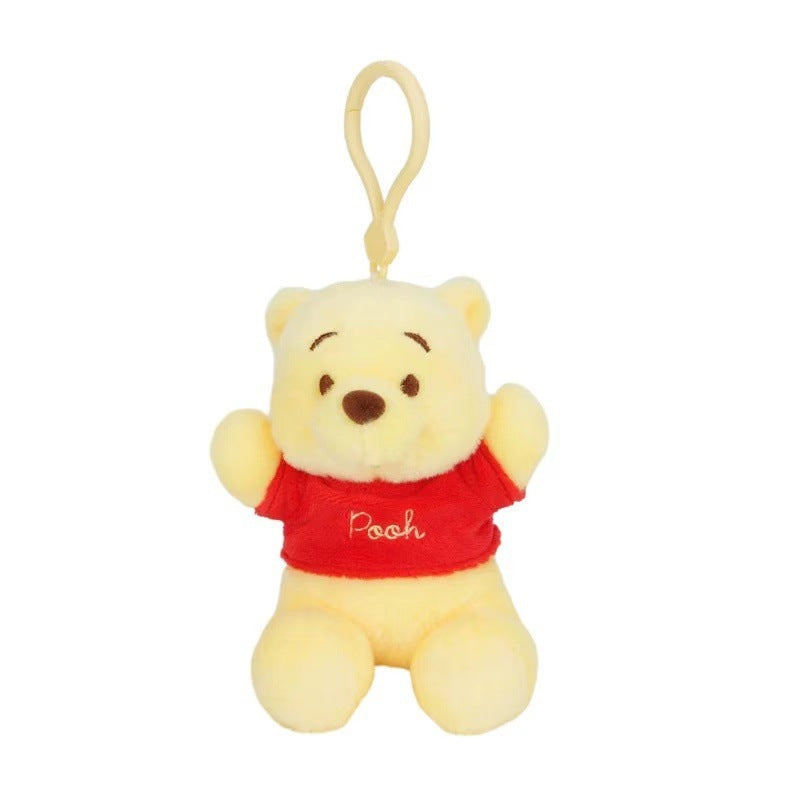 Girls Crossbody Bag Strawberry Bear Plush Head-Shaped Satchel Cute Animal Shape