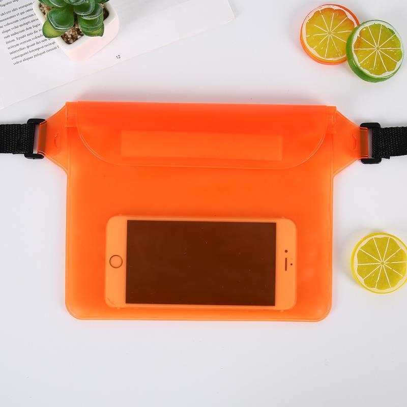 Waterproof PVC Waist Phone Bag for Outdoor Activities, Swimming, Hiking, and Beach Use