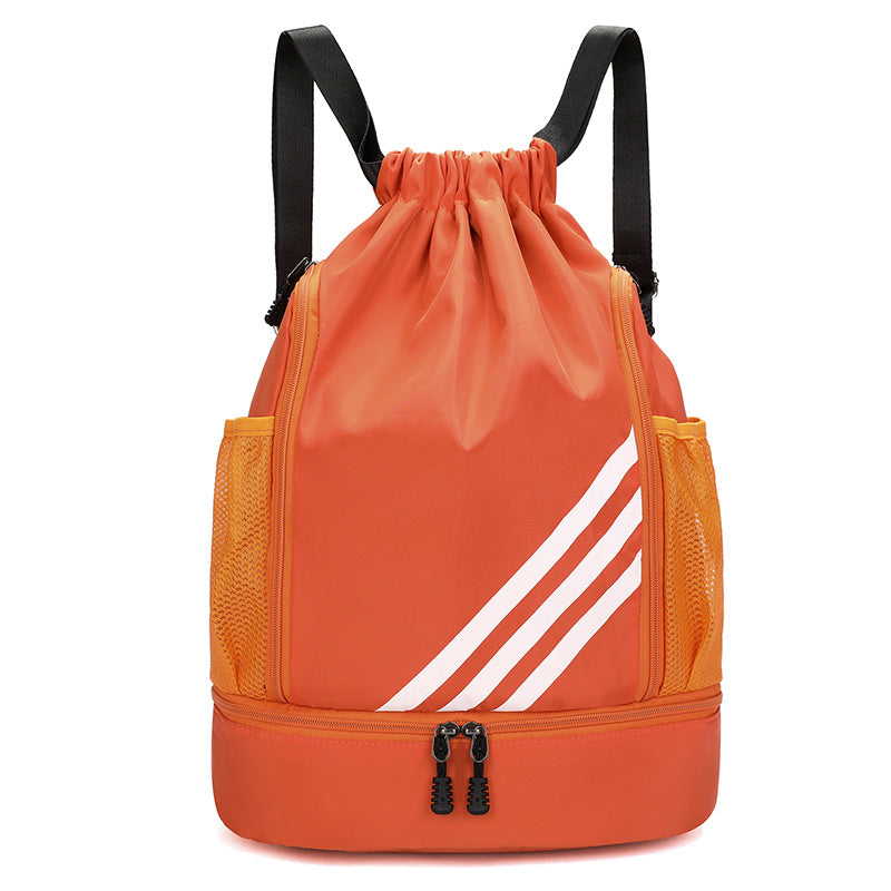 Backpack Men's and Women's Outdoor Drawstring Bundle Buggy Bag Basketball Training Sports Travel Large Capacity Lightweight Backpack