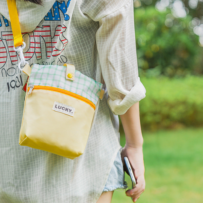Dopamine Crossbody Water Cup Bag Outdoor Thermos Cup Cover Cross-Body Hand-Carrying Water Cup Buggy Bag
