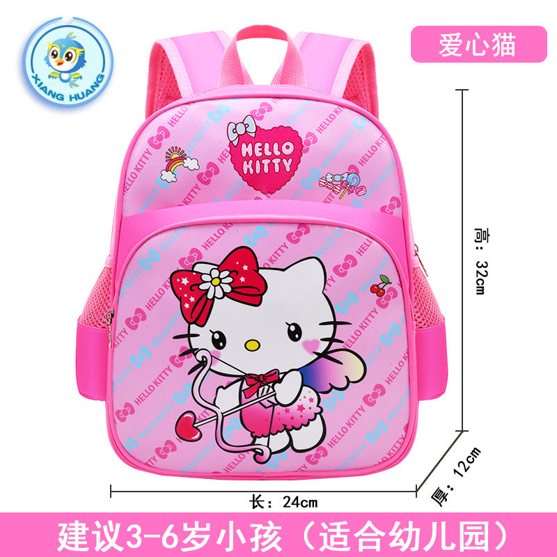 Cute Cartoon Stitch Kids Backpack for Kindergarten and School, Breathable and Waterproof Design with Thick Shoulder Straps