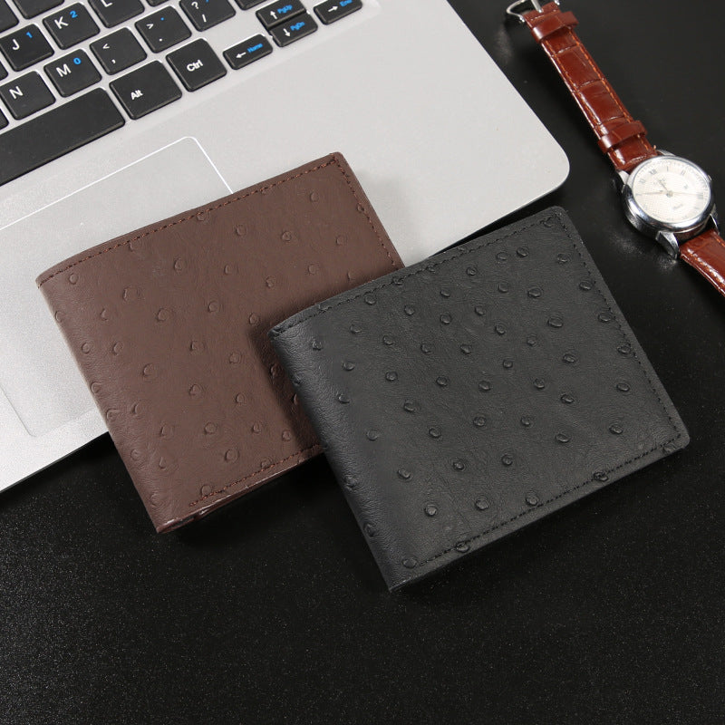 Men's Card Holder Wallet Short Design Business Leisure Dual-Use Wear-Resistant Practical