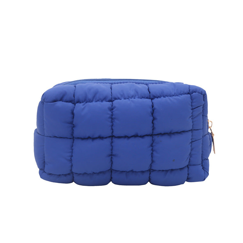 Fashion Simple Cosmetic Bag Women's New Korean Style Casual Western Style Versatile Pleated Clutch