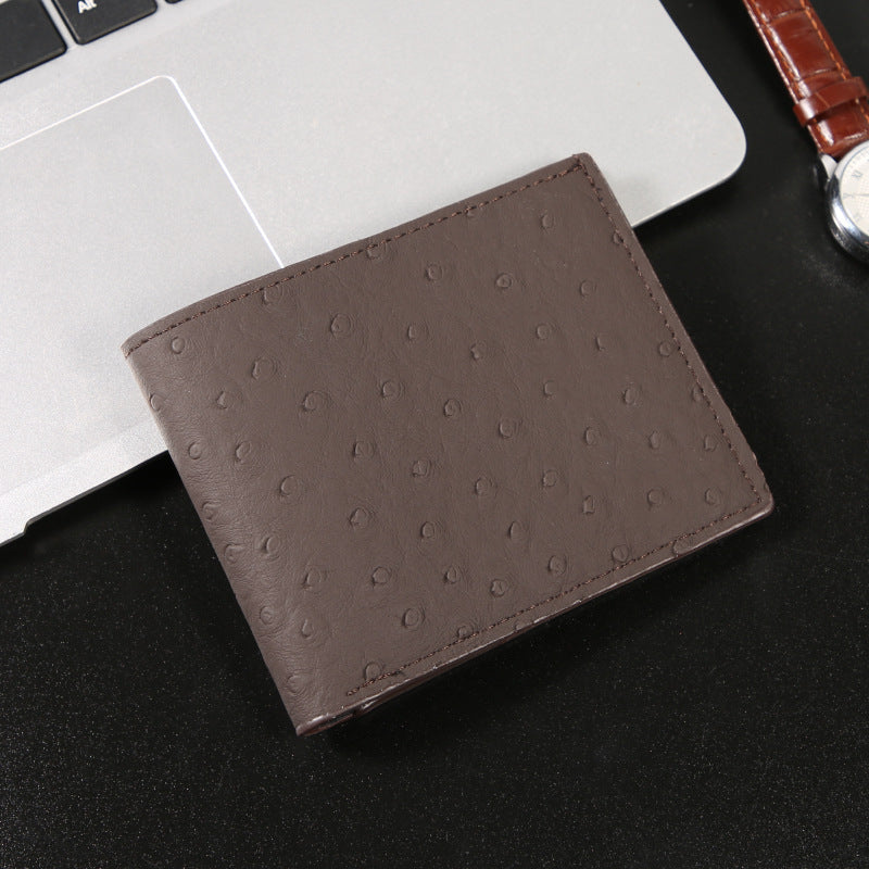 Men's Card Holder Wallet Short Design Business Leisure Dual-Use Wear-Resistant Practical