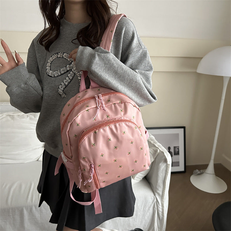 Women's Backpack New Flower Printing Backpack Leisure Stylish and Lightweight Students Daily Class Travel Backpack