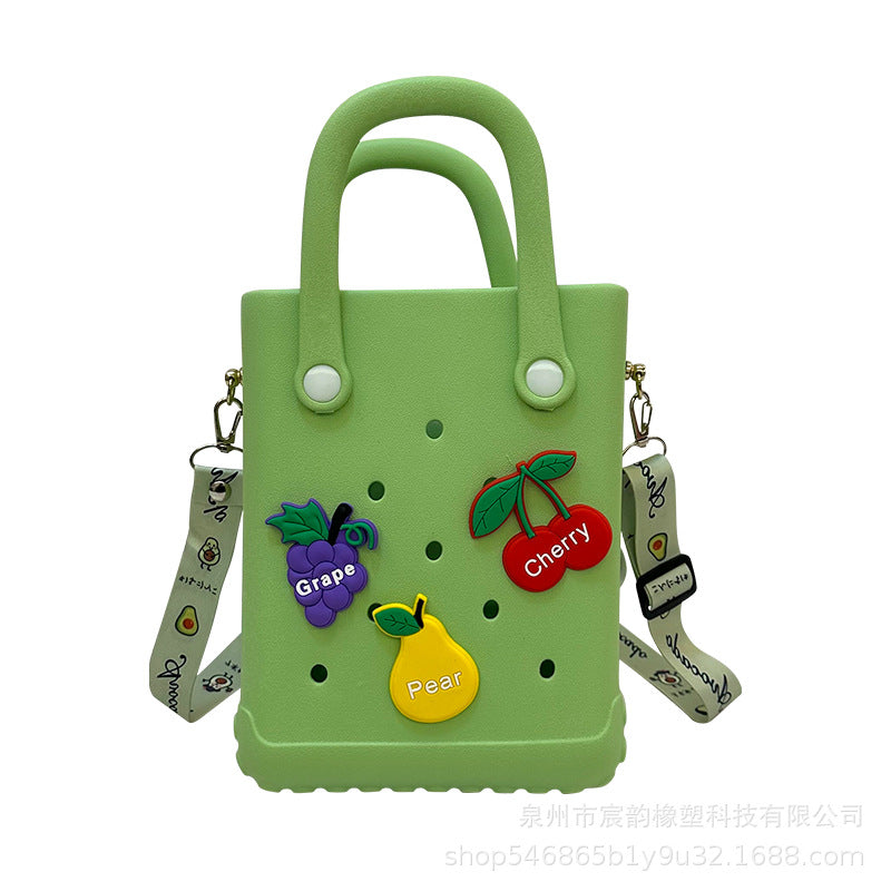 Eva Shoulder Strap New Jelly Bag Hole Basket Cute Mini Beach Storage Bag