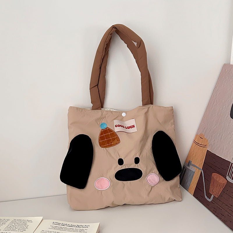 Fashion Shoulder Bag Female Commuter Travel Large Capacity Totes Student Embroidery Tote Bag