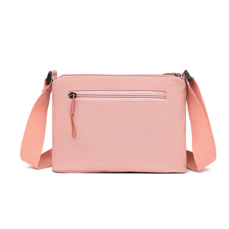 Multi-Compartment Women's Bag Casual Shoulder Stylish Simple and Versatile Lightweight Nylon Crossbody Cloth Bag Trendy