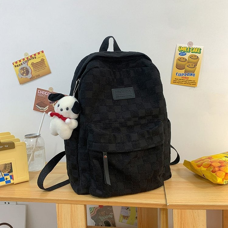 Stylish Quilted Backpack for Students and Daily Use with Large Capacity and Comfortable Design