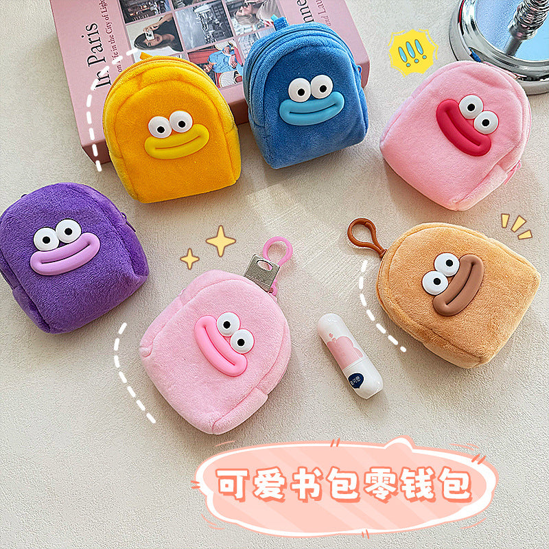Cute Cartoon Big Mouth Coin Purse Ugly and Cute Sausage Mouth Storage Bag Mini Portable Earphone Bag