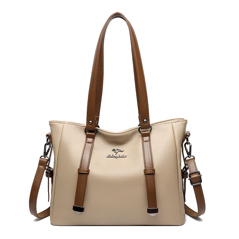 Hot Selling Tote Bag for Women New Soft Leather Fashion All-Match Texture Large Capacity Shoulder Bag