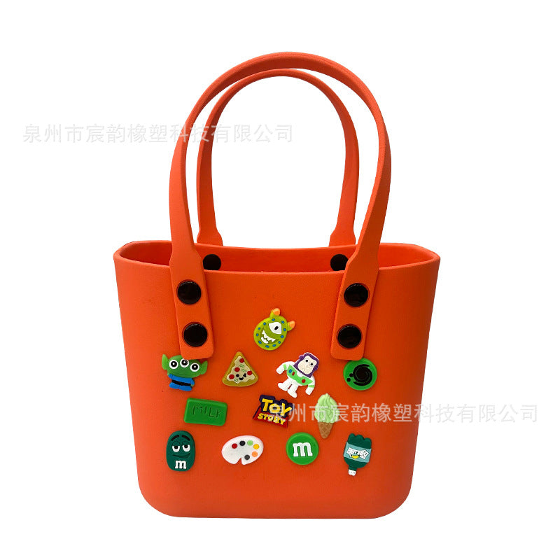 New Korean Style Eva Beach Bag Bento Portable Hole Bag Women's DIY Decorative Pouch