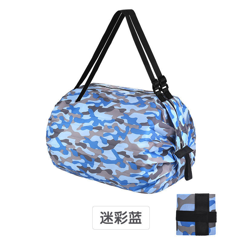 Foldable Supermarket Shopping Bag Women's Travel Sling Bag Portable Large Eco-friendly Shopping Handbag