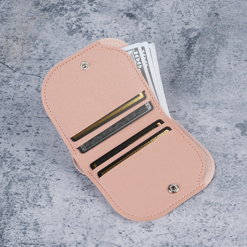 Japanese and Korean Small Wallet Women's Ultra-Thin New Student Card Holder One Wallet Multifunctional Coin Purse