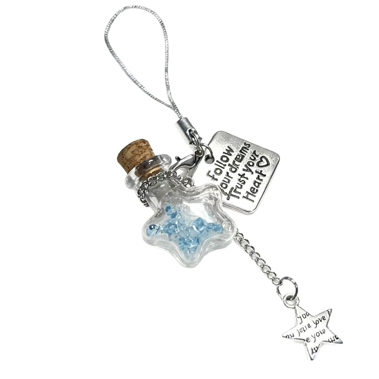 Jasmine maple leaf ginkgo wind chimes pendant phone case charm bag camera keychain lanyard