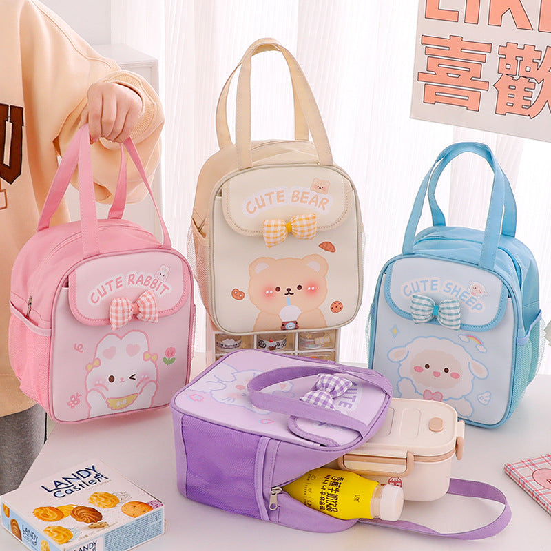 Student Heat Preservation Lunch Bag Buggy Bag Women's Large Capacity Lunch Box Bag Thickened Aluminum Foil Lunch Bag Bag