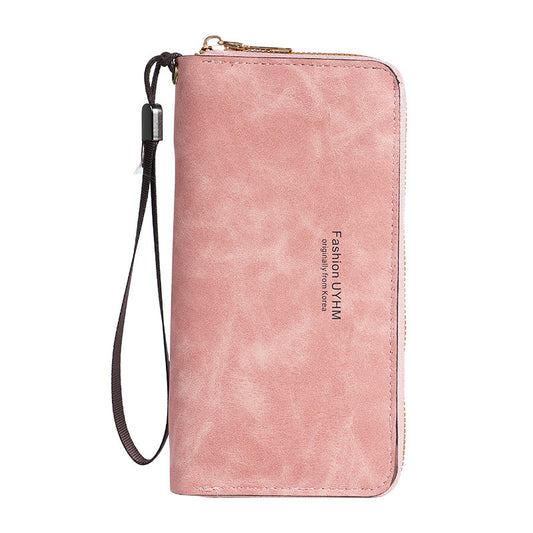 Women's Clutch Long Wallet New Korean Style Multifunctional Card Holder Mobile Phone Bag Coin Purse