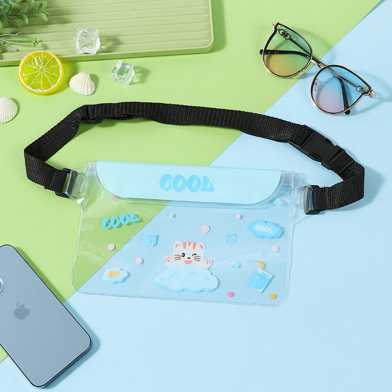 Three-Layer Sealed Transparent Mobile Phone Waterproof Bag Suitable for Swimming Mountaineering Beach Outdoor Sports