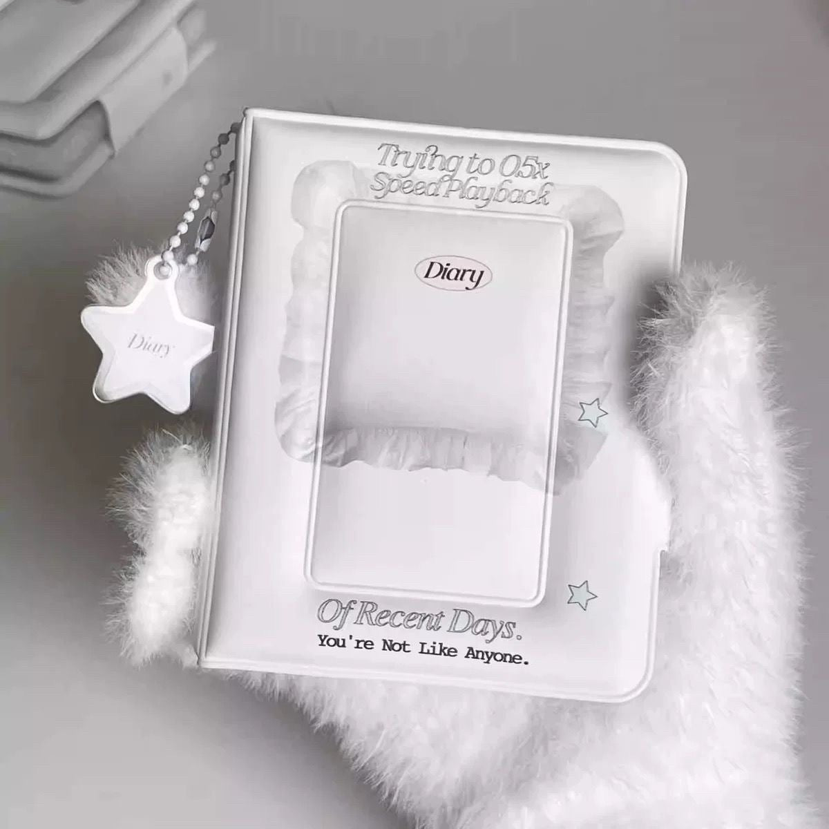 Winter Snowflake Card Holder Ins Style Yigong Grid Star Chasing Aidou Mini Truck Storage Book Card Binder Three-Inch Polaroid Album