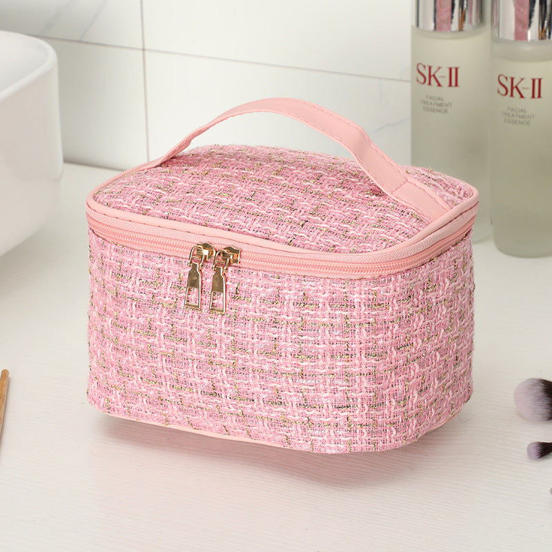 Women's Portable Large Capacity Cosmetic Bag Travel Toiletry Storage Artifact Simple Fashion Good-looking Multifunction Storage Bag