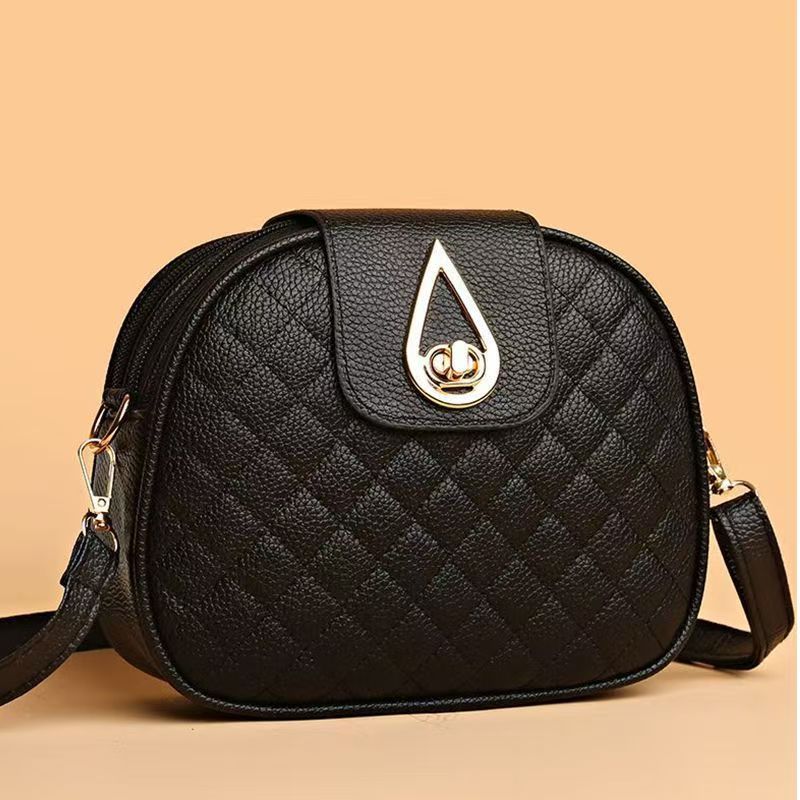 Elegant Diamond-patterned Mini Shoulder Bag Women's Fashionable Crossbody Bag with Adjustable Shoulder Strap Everyday Joker Trendy Style