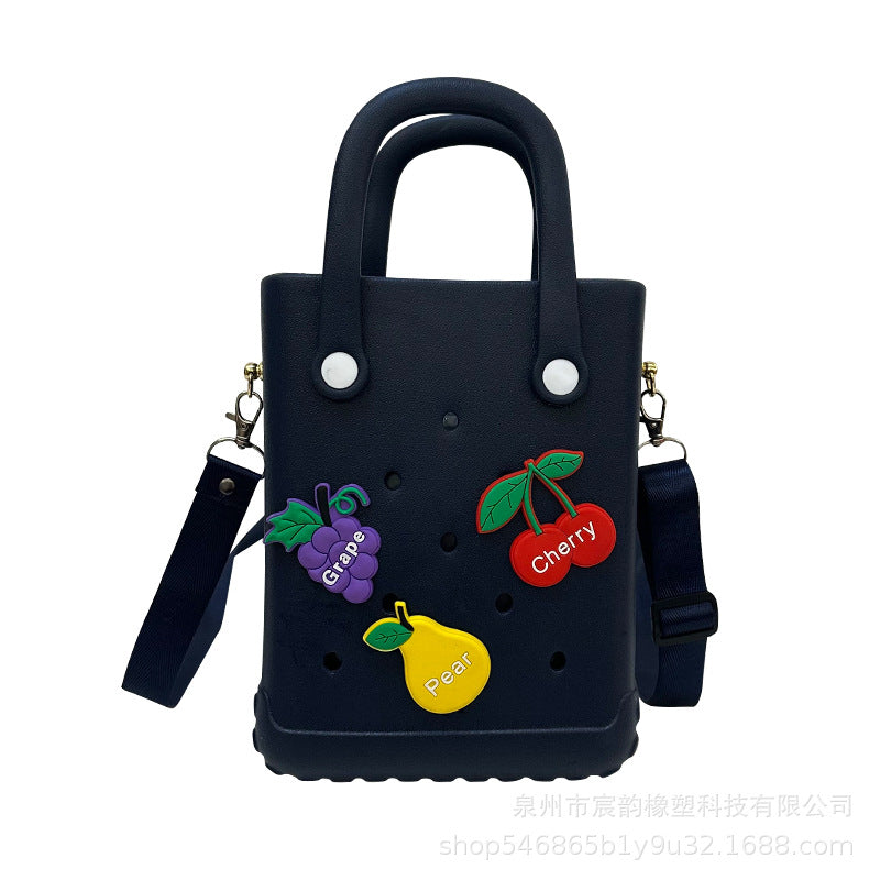 Eva Shoulder Strap New Jelly Bag Hole Basket Cute Mini Beach Storage Bag