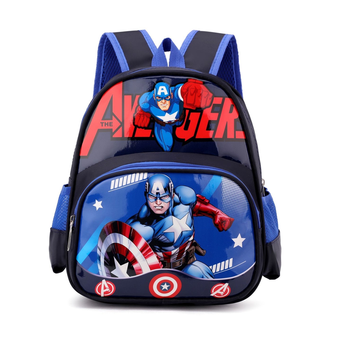 Captain America Kids Backpack Cartoon Anime Design Waterproof Lightweight School Bag for Preschool Children