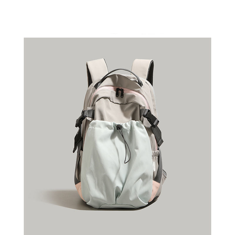 Nylon Backpack Women's Fashion Large Capacity Lightweight Backpack Junior High School Student Short-Distance Travel Bag