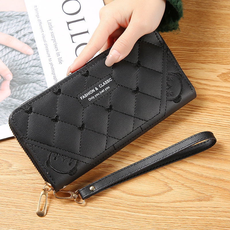 New Style Clutch Purse Women's Long Zipper Multi-Function All-matching Wallet Large Capacity Phone Wallet