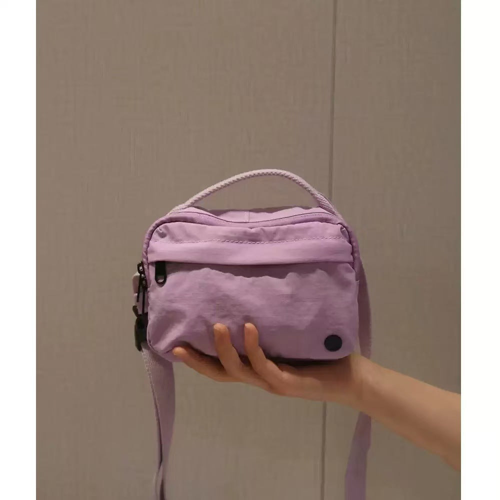 Stylish Nylon Crossbody Bag with Zipper Closure and Multiple Pockets for Daily Use