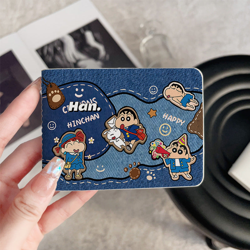 Women's Wallet Cute Cartoon Driving License Card Holder Multiple Card Slots Storage Anti-Degaussing Lightweight Multifunctional Certificate Protective Cover